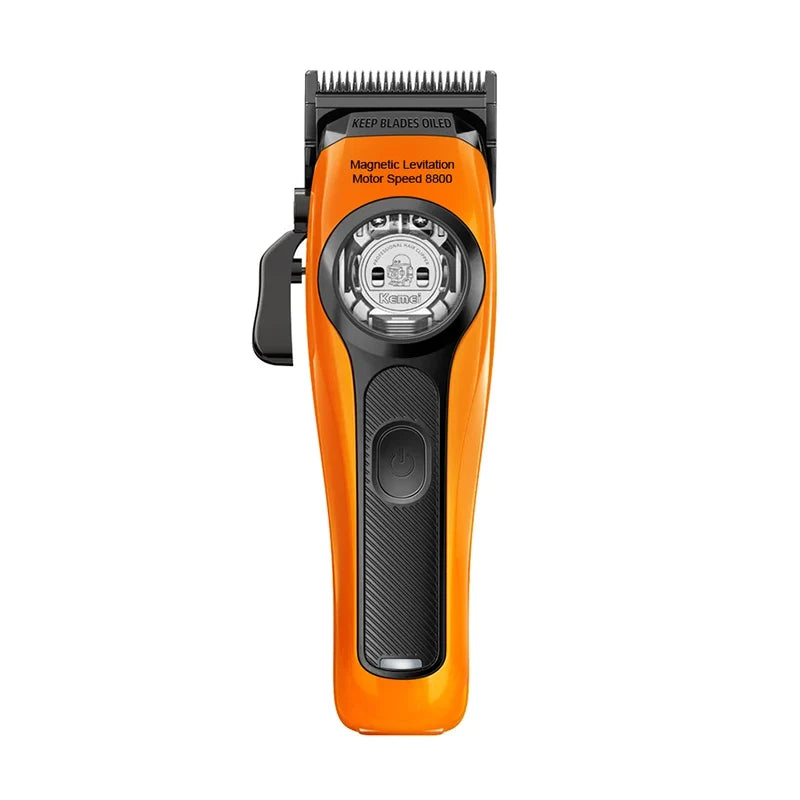 Kemei Professional Hair Clipper Magnetic Levitation Motor 8800 Rpm Charging Base Hair Clipper Men's Hair Clipper KM-2373 Noventix