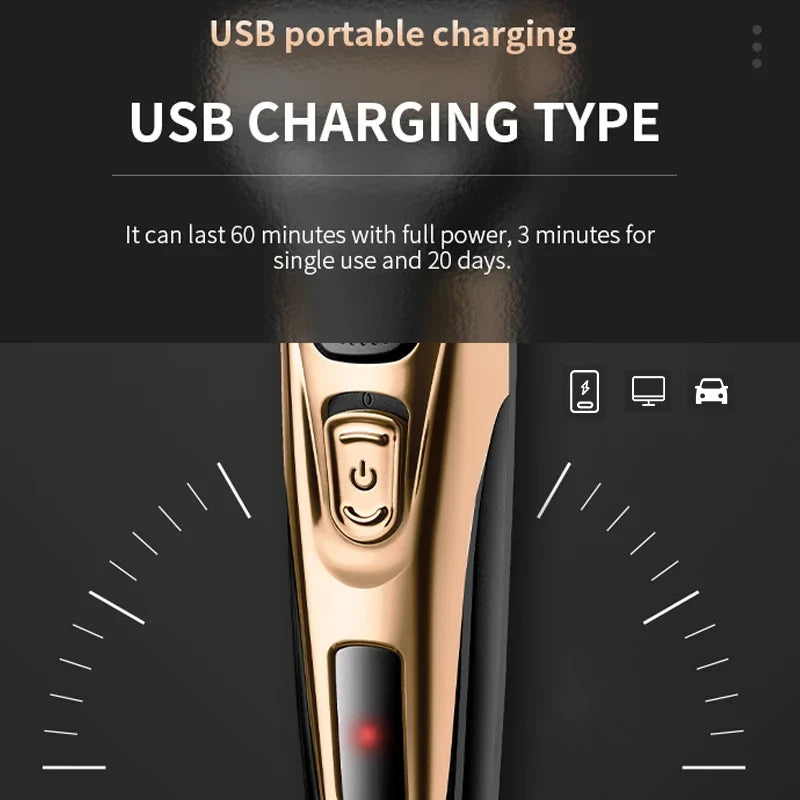 Kemei 3in1 Grooming Kit Electric Shaver For Men Beard Hair Trimmer Body Nose Ear Shaving Machine Face Razor Rechargeable Noventix