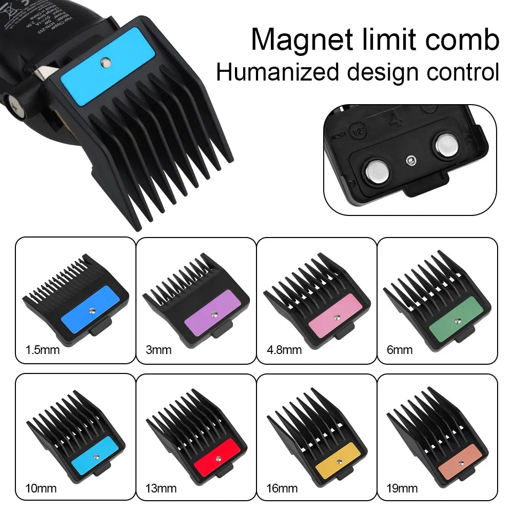 Hair Clipper Magnet Limit Guide Comb for Trimmer Universal Cutting Guide Comb Haircut Tool Professional H Limit comb storage box Noventix