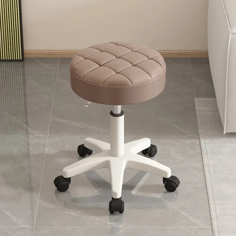 Massage stool Beauty salon stool Lifting rotating round stool Hair manicure Barber shop stool Round stool with wheels Vivalo