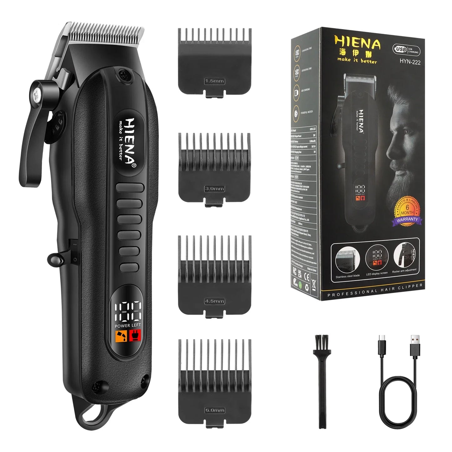 HIENA hair clipper Shaver Professional electric scissors push Barber shop hair trimmers Hair cutting machine trimmer for men Noventix