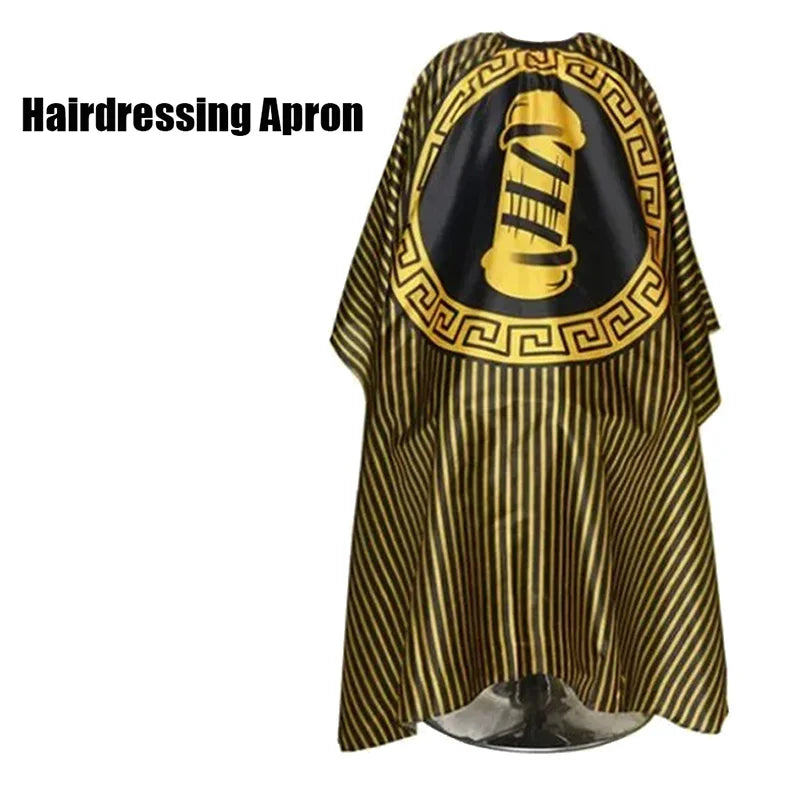 Hairdressing Coth Pattern Cutting Hair Waterproof Cloth Salon Barber Cape Professional Hair Stylist Retro Aprons Haircut Cape Noventix
