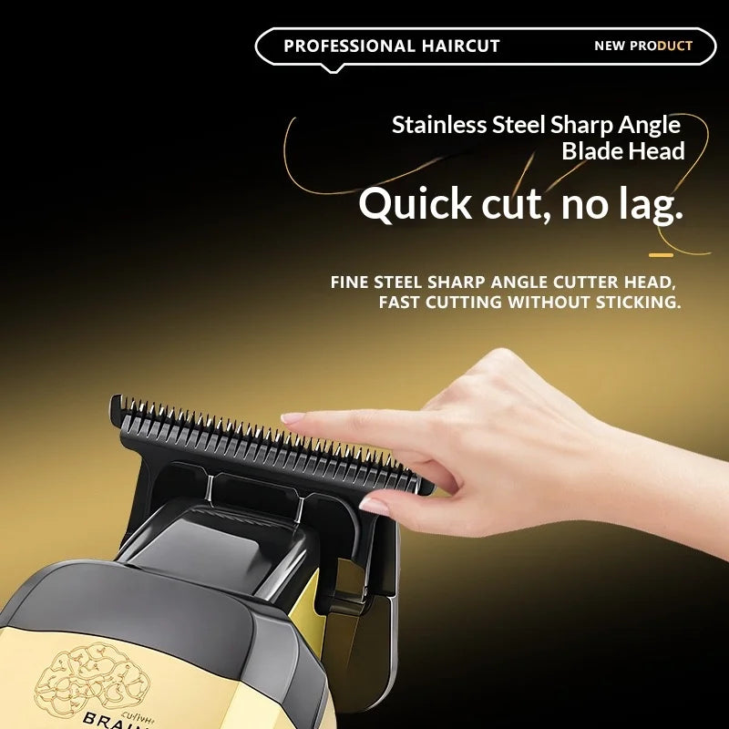 Kemei 90-5 Electric Hair Beard Trimmer 7500 RPM Zero Gap Clipper for Men DLC Blade Cordless Barber Finish Hair Cutting Machine Noventix