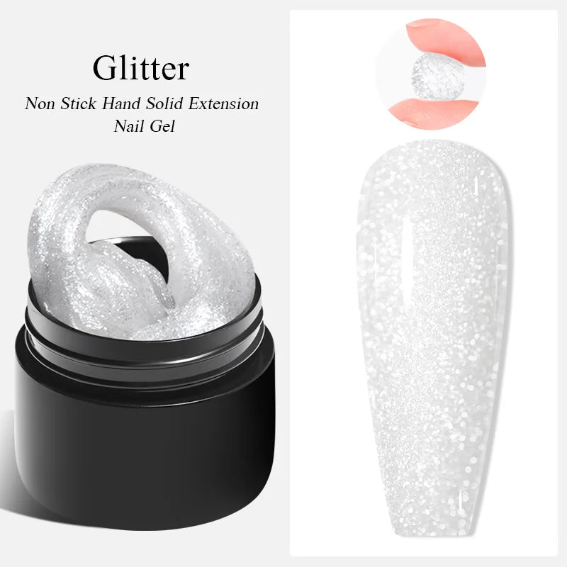 Milky White Nail Extension Gel Clear Nude Building UV Gel For Nails Finger Extensions Form Tips French Nails Manicure Nail Art Blushimmer