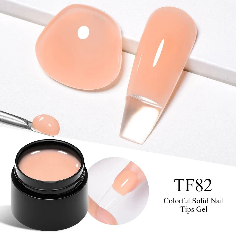 Milky White Nail Extension Gel Clear Nude Building UV Gel For Nails Finger Extensions Form Tips French Nails Manicure Nail Art Blushimmer