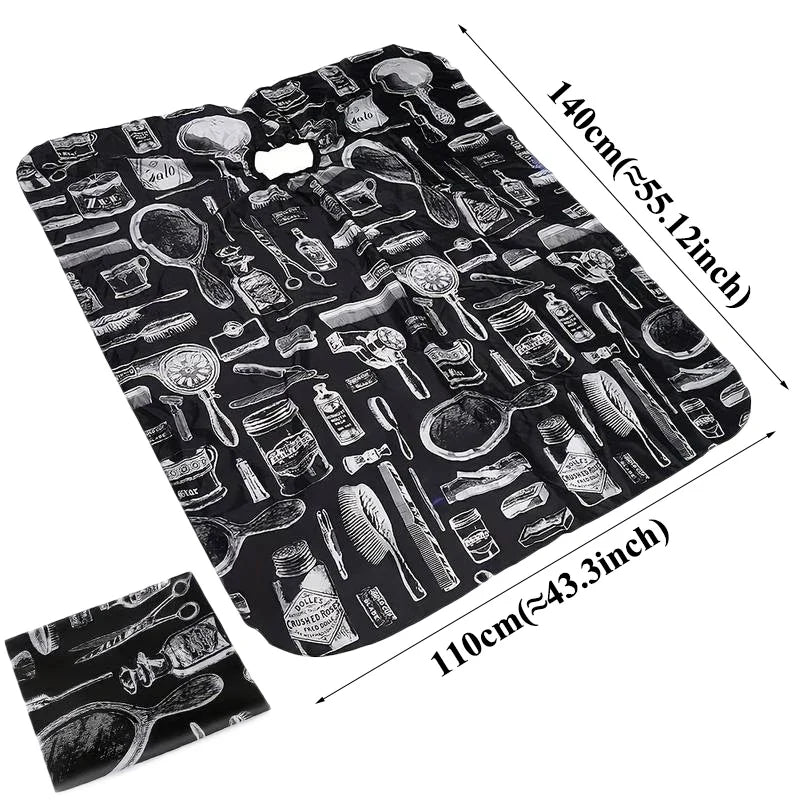 Professional Hair Cutting Apron Salon Barber Cape Hair Cutting Waterproof Cloth Hair Cutting Apron Barber Accessories C0027A Emzius