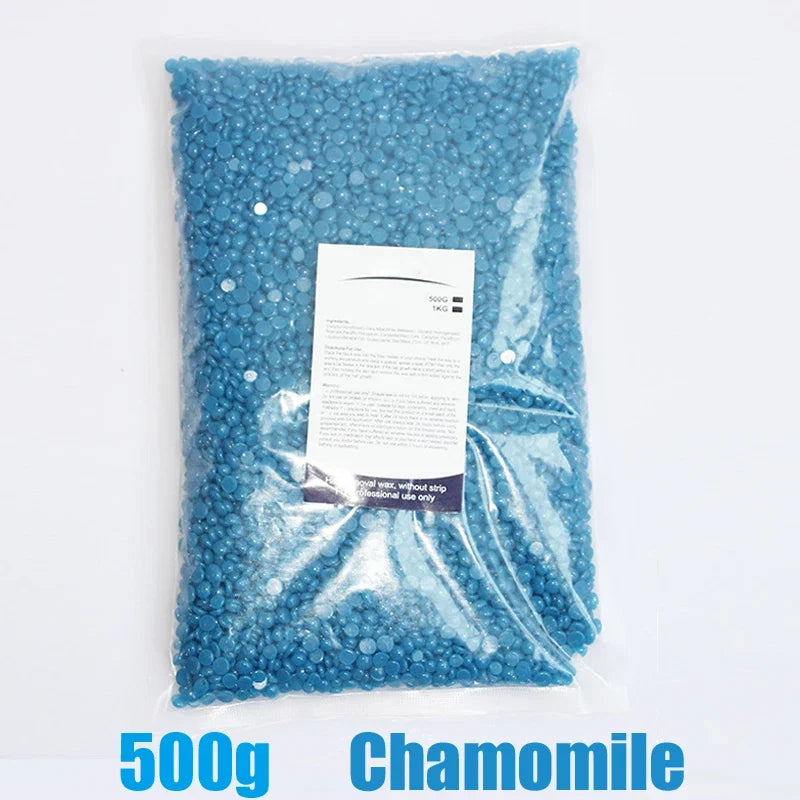500g Wax Beans For Wax Heater Whole Body Hot Film Depilatory Wax For Wax Heater Kit Waxing Wax Beans For Hair Removal Wax Pot Noventix
