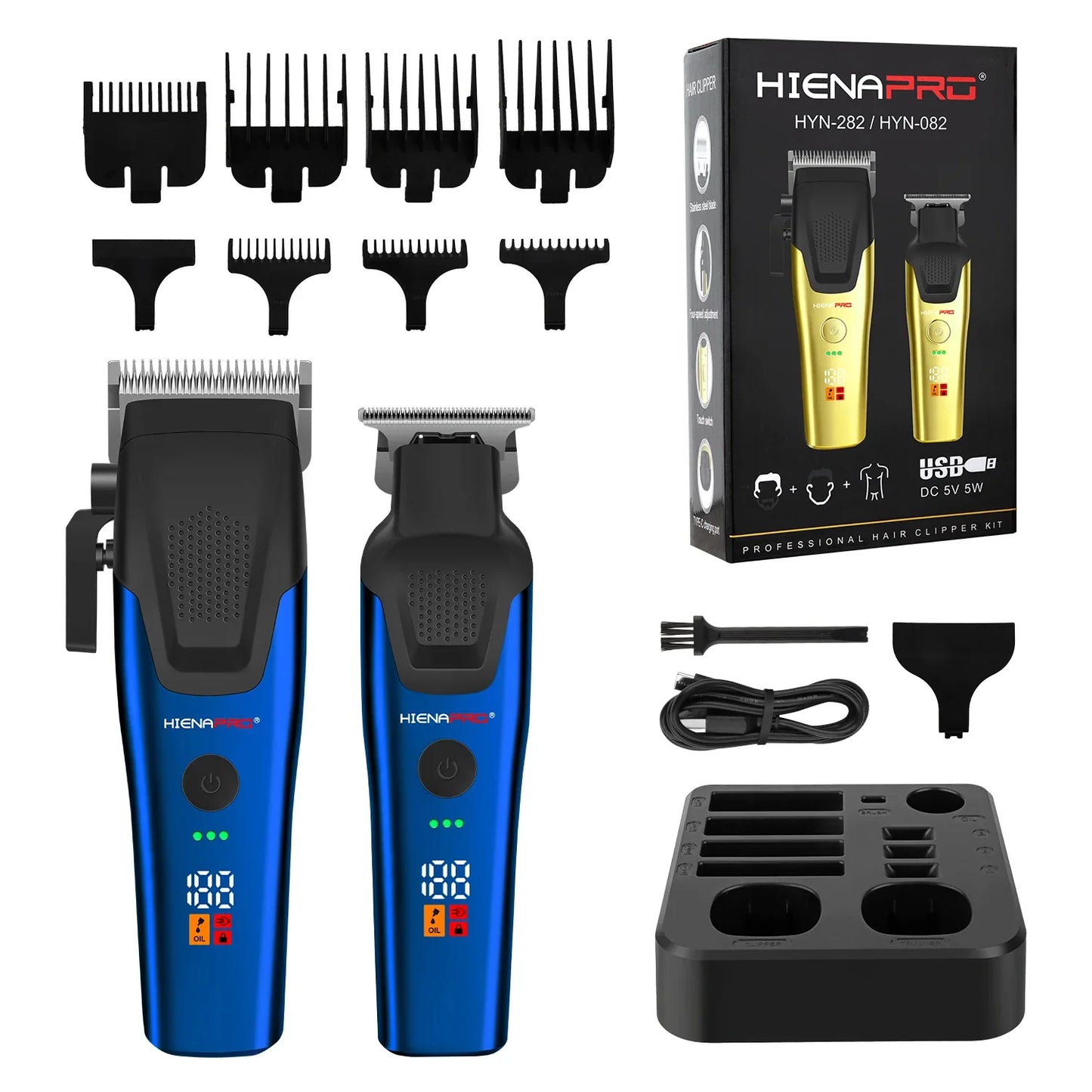 Professional Cordless Men's Barber Kit Electric Hair cutter hair Trimmer Machine Hair Cutting Machine Clipper gift for men Noventix