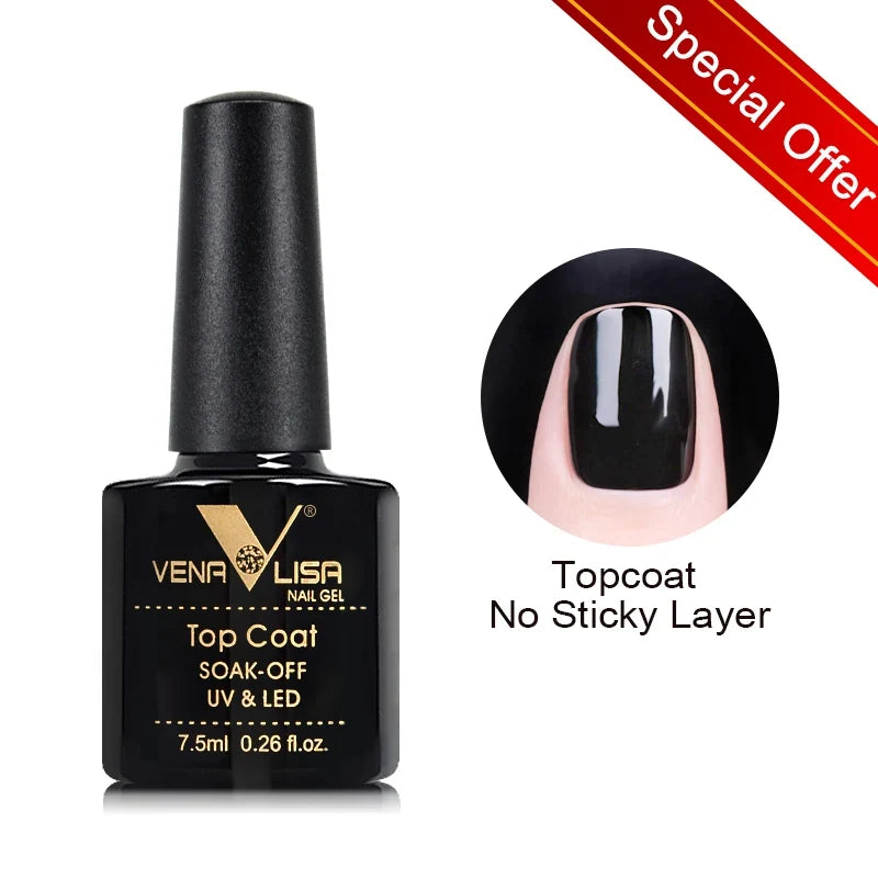 VENALISA 3-in-1 UV Gel Polish One-Step Gel Lacquer Organic Soak off Nail Art Varnish for LED/UV Light New Arrival Nail Salon Blushimmer
