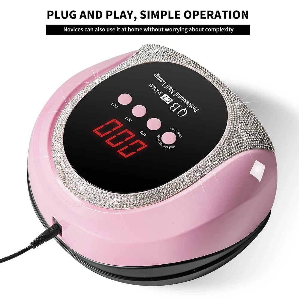 Professional UV/LED Nail Lamp 57 LEDS Quick Drying Gel Polish Curing Light With LCD Display Manicure Equipment for Acrylic Gel Blushimmer