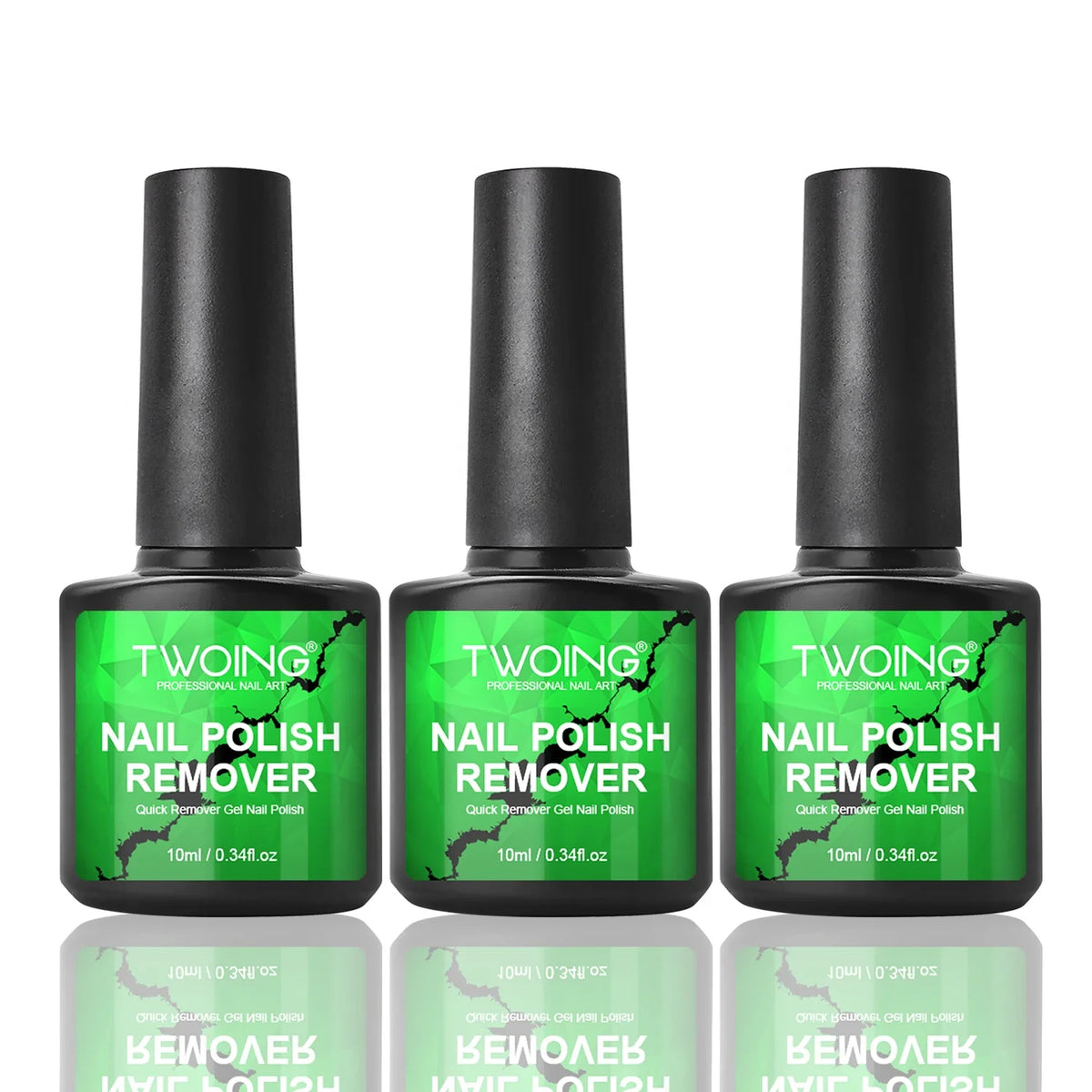 3pcs Set Gel Nail Polish Remover,Quickly & Easily Removes Uv Gel Polishes Within 2-3 Minutes,No Need To Soak Or Wrap Nails Blushimmer