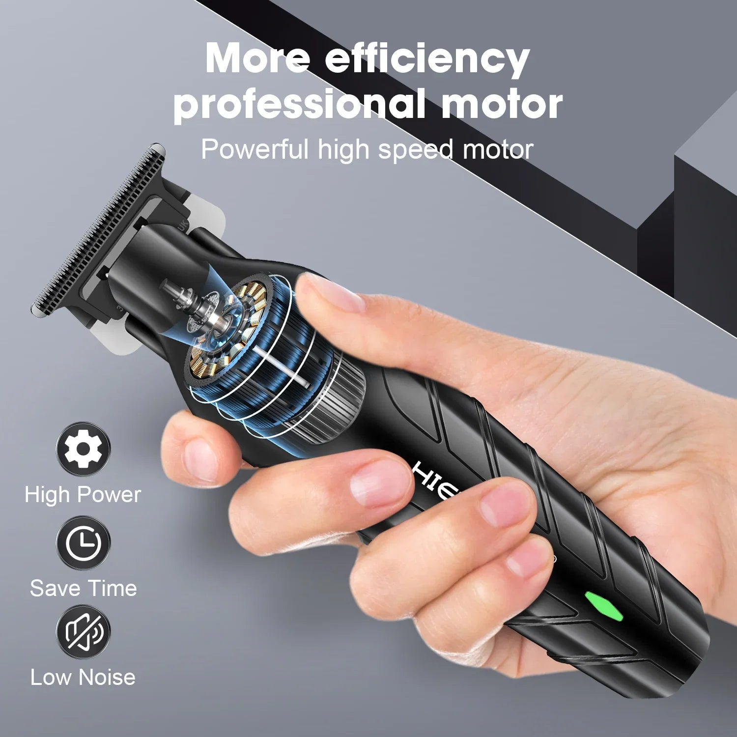 hiena Kemei Hair Trimmer Hair Clipper Professional Barber Trimmer Electric Shaver Hair Cutting Machine Rechargeable Trimmer Men Noventix