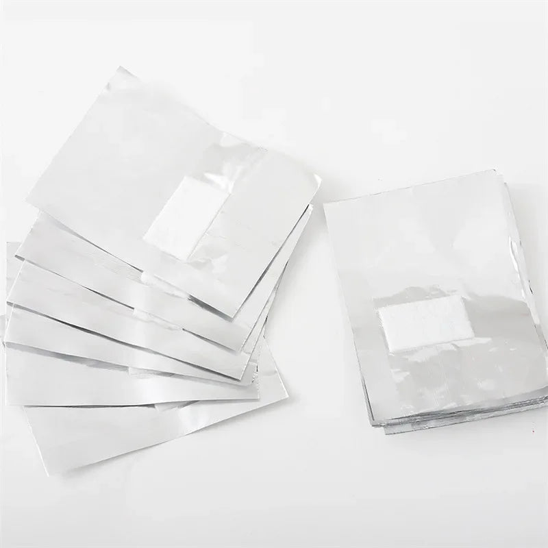 100Pcs Bag Aluminium Foil Nail Art Soak Off Polish Nail Removal Wraps Towel Gel  Remover Manicure Tool Blushimmer