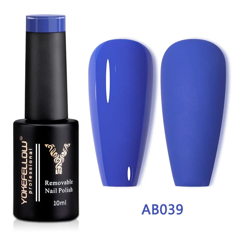 YOKEFELLOW 10ml Jelly Nude Gel Nail Polish High Quality Translucent Pink Nail Gel Varnish Soak Off UV Gel Polish Long Lasting Blushimmer