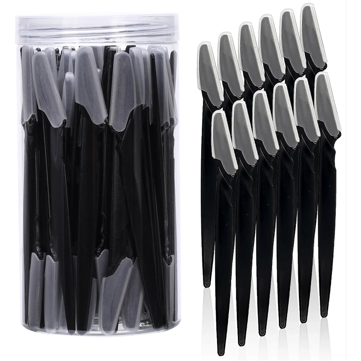 5/10/30/40 Pcs Eyebrow & Face Razor Set for Women and Men – Precision Hair Trimmer & Shaver with Protective Cover | Safe Facial Hair Remover WTN Essentials
