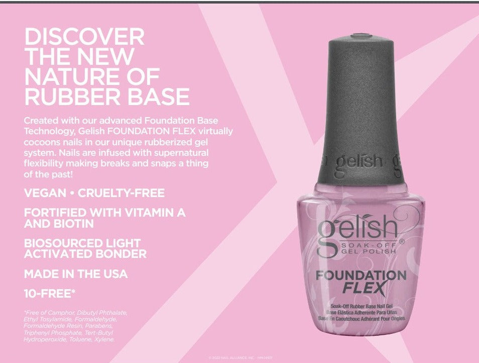 Gelish - Foundation Flex Base Coat .5oz (Light Nude)