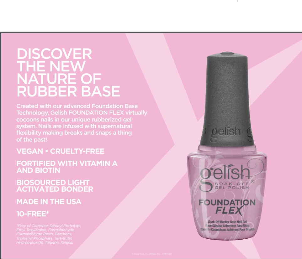 Gelish - Foundation Flex Base Coat .5oz (Light Pink)