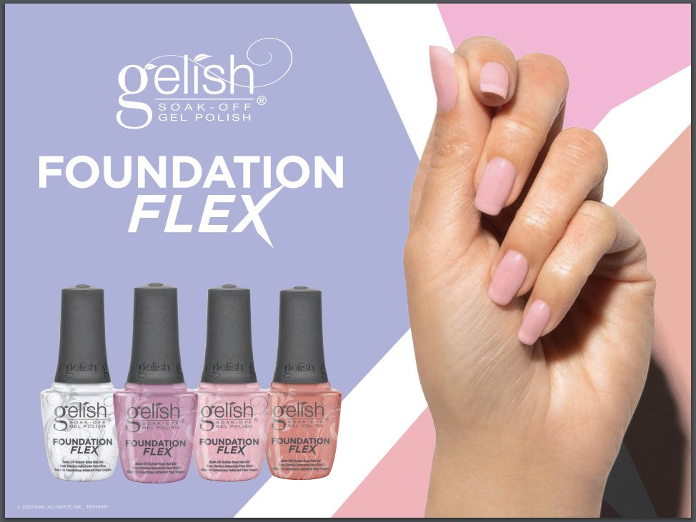 Gelish - Foundation Flex Base Coat .5oz (Light Nude)