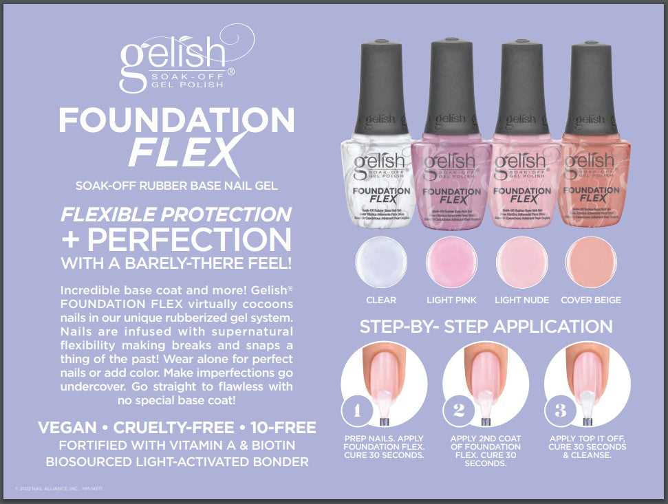 Gelish - Foundation Flex Base Coat .5oz (Cover Beige)