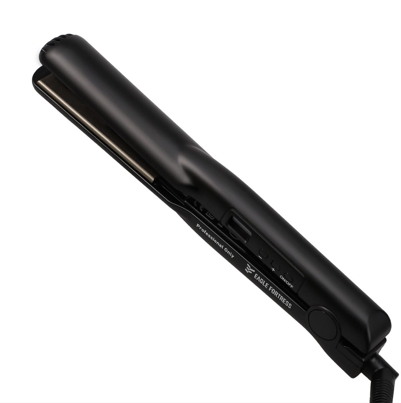 Eagle Fortress Ceramic Hair Straightener (Black) The Beauty Box