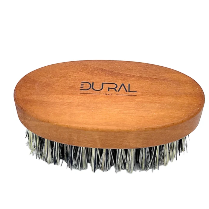 Dural Beard Brush Grey Tampico Fibre Pear Wood Pasteur Pharmacy