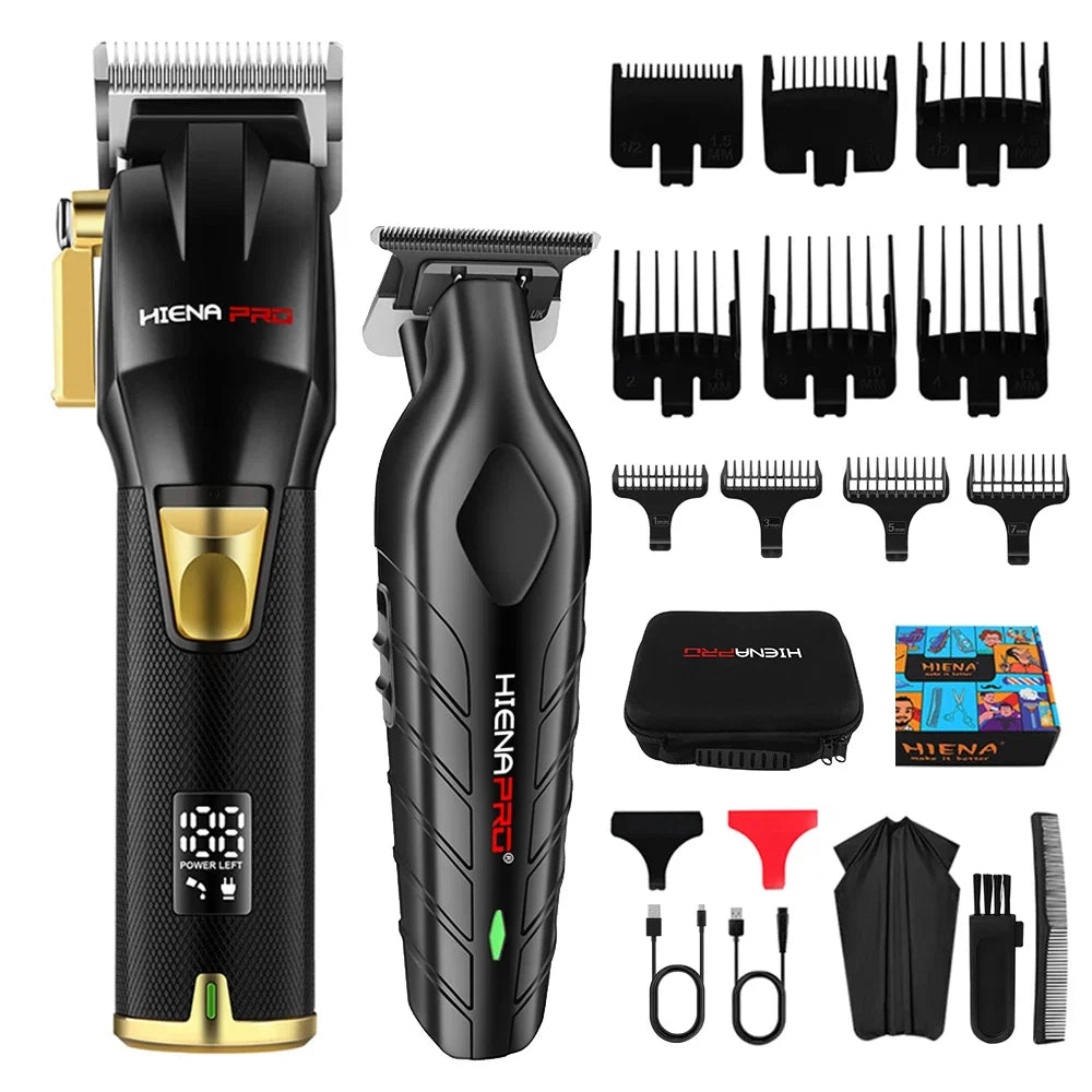 hiena Kemei Hair Trimmer Hair Clipper Professional Barber Trimmer Electric Shaver Hair Cutting Machine Rechargeable Trimmer Men Noventix