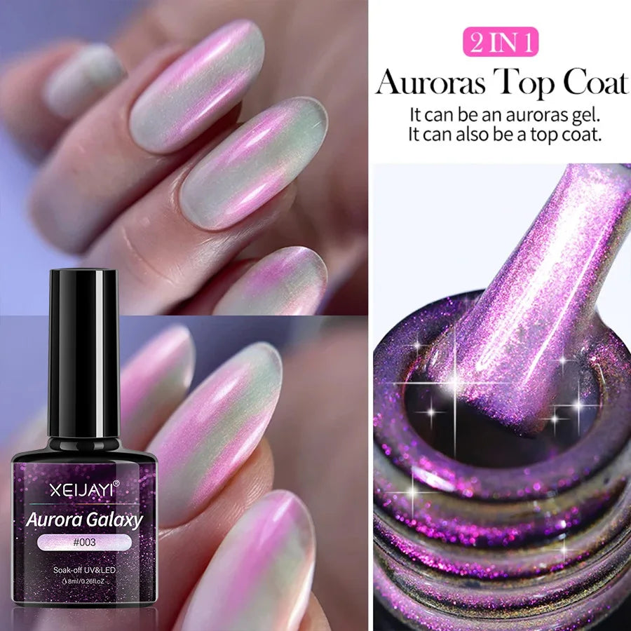 XEIJAYI Pink Cat Eye Gel Nail Polish Ceramic Magnetic Gel UV Semi-permanent Enamels Varnish Nail Supplies For Professionals Gel Blushimmer