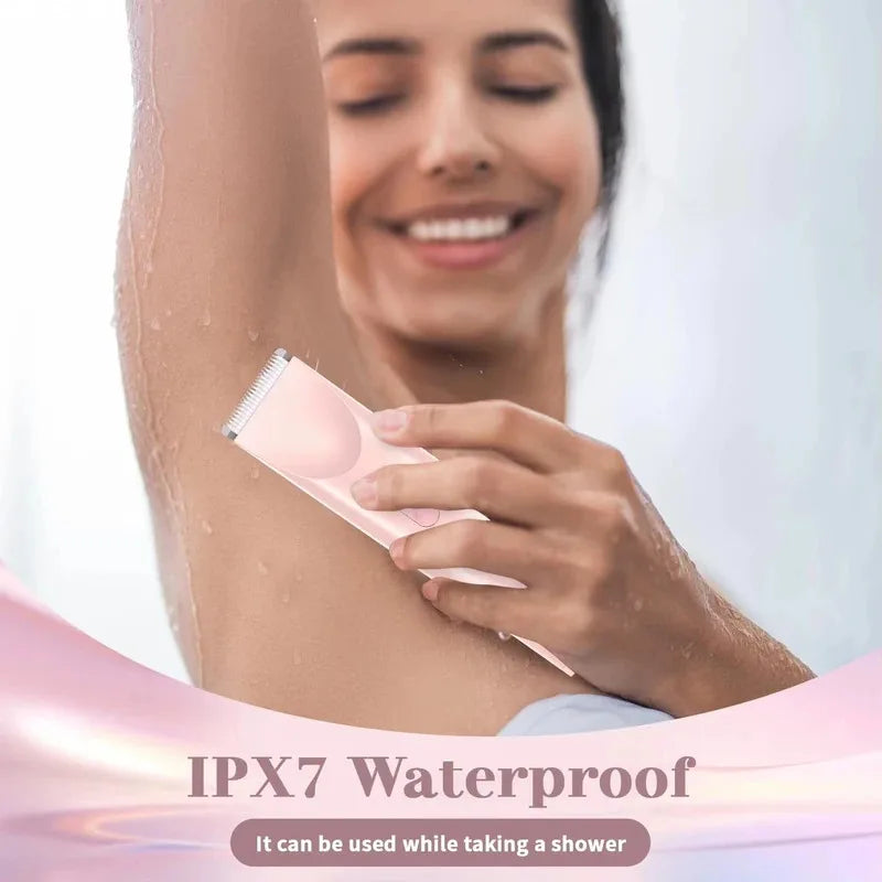2025 Waterproof Rechargeable Electric Shaver Mini Women Bikini Trimmer Body Hair Remover Mini Double Headed Electric Epilator Noventix