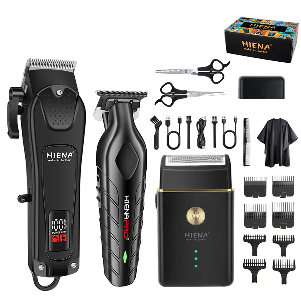 Hair Clipper Electric Professional Combo Kits Hair Trimmer Set For Men Rechargeable Cordless Haircut Machine for Barber Noventix