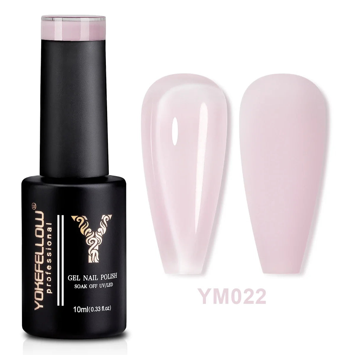 YOKEFELLOW 10ml Jelly Nude Gel Nail Polish High Quality Translucent Pink Nail Gel Varnish Soak Off UV Gel Polish Long Lasting Blushimmer