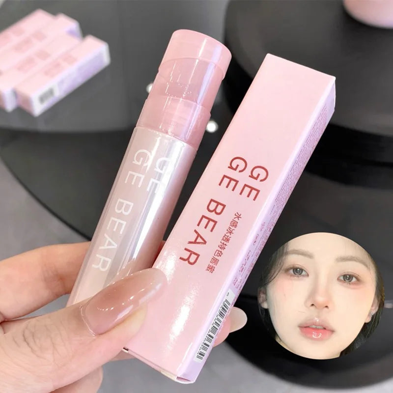 Gege Bear Water Gel Lip Gloss — Hydrating, Crystal-Clear Shine with Long-Lasting Color and Natural Finish Blushimmer