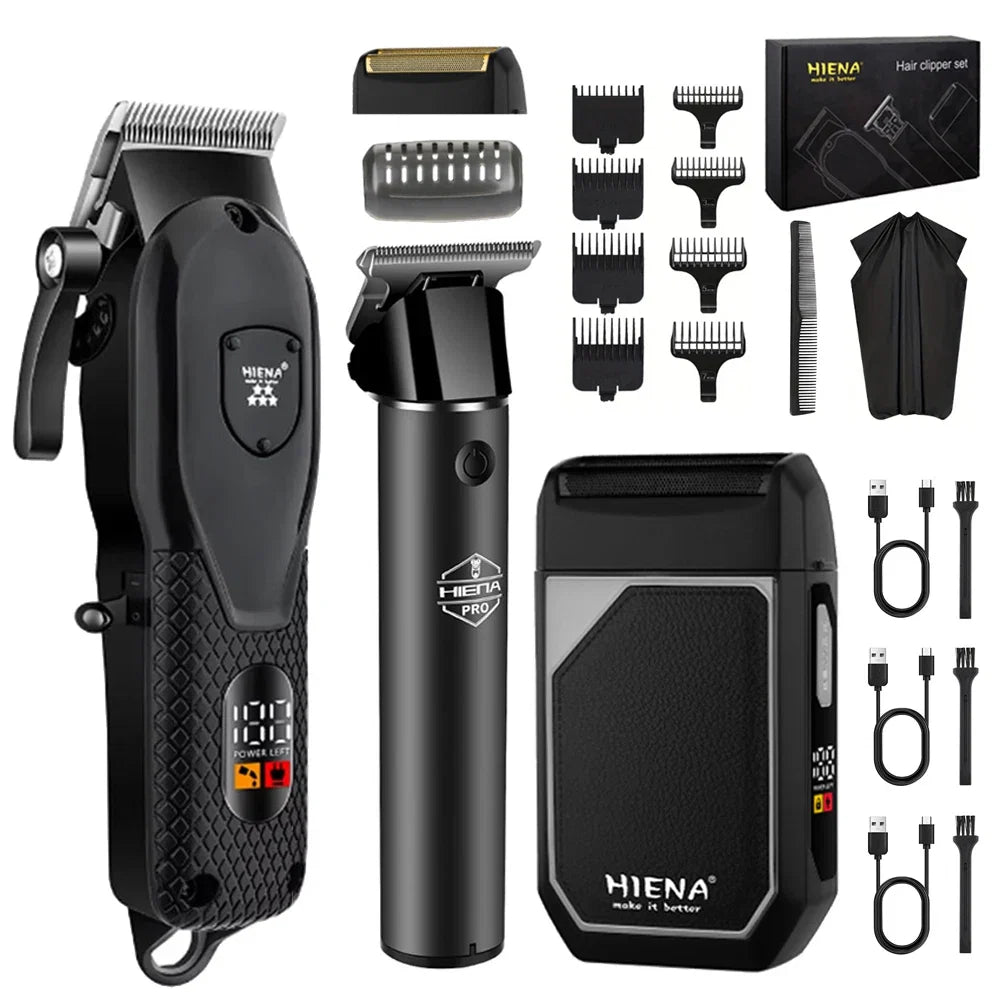 hiena Clipper Electric Hair Trimmer for men Electric shaver professional Men's Hair cutting machine Wireless barber trimmer Noventix