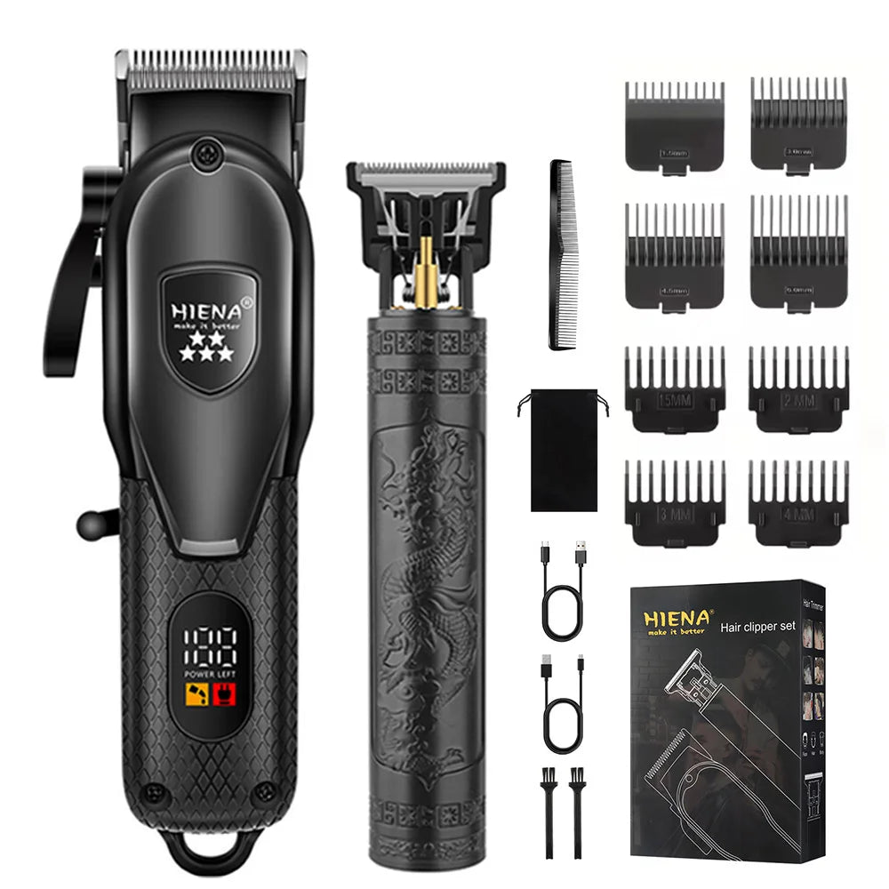 1/2/3/5-Piece Cordless Professional Men's Grooming Set Cordless Rechargeable hair Shaver trimmer Portable PrecisionTools Noventix