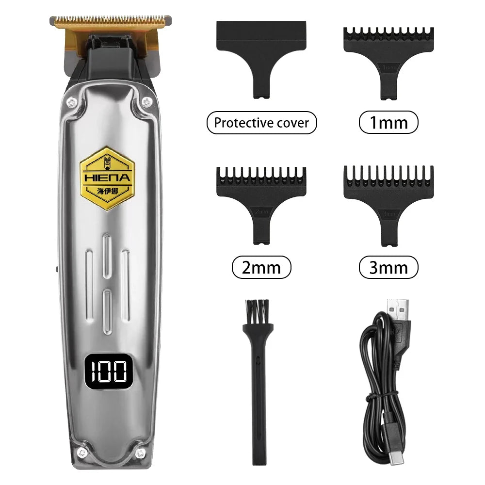 hiena hair Clipper Electric Hair Cutting Machine Cordless Haircut Machine Rechargeable Hair Trimmer Portable Trimmer for men Noventix