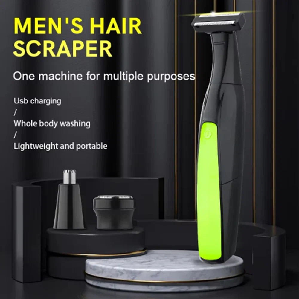 7 in 1 Shaver Men's Multifunctional Rechargeable Earbrow Nose Hair Trimmer Bikini Line Sensitive Shaver Hair Shaving Trimmer Noventix