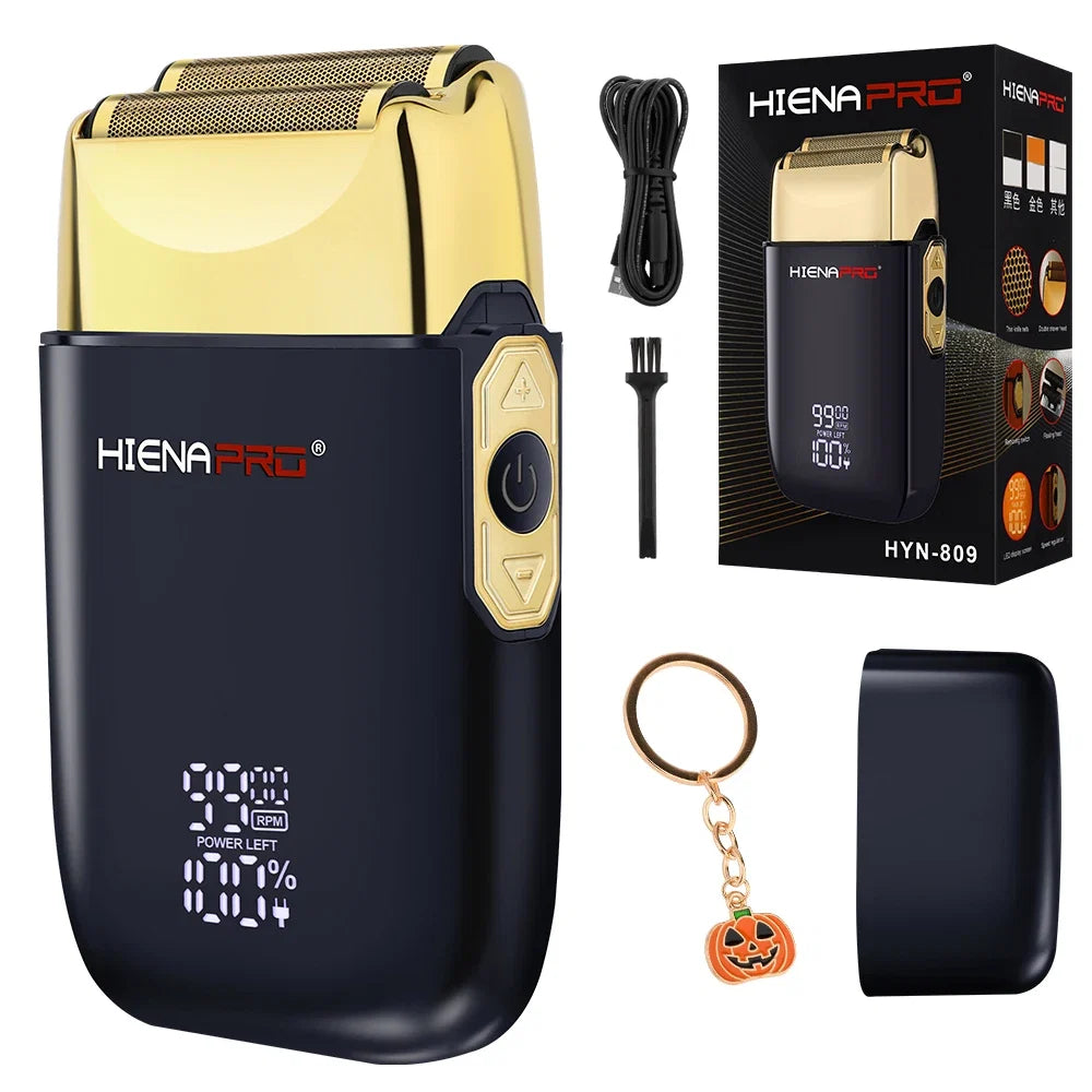 HIENA Hair cutting machine Hair clipperRechargeable Pro Electric Shaver For Men Hair Beard Electric home appliance Christmas Noventix