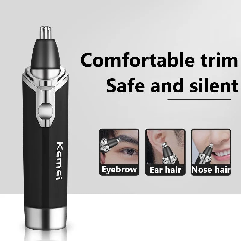 Kemei Nose Hair Trimmer Nasal Wool Implement Nose Hair Cut Washed Trimmer Clipper And Hair Razor Epilator Remover Nose Hair Noventix