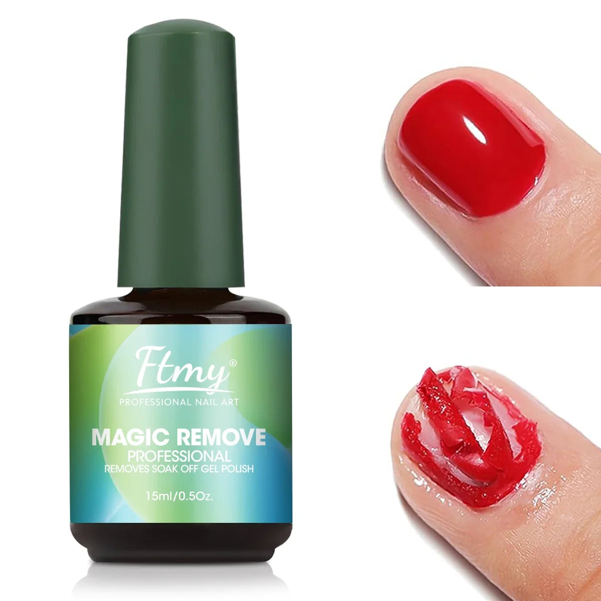 Gel Nail Polish Remover, 2-3 Min Quickly Remover Nail Polish, No Harm To Skin, No Irritating Odor, No Need For Foil, Soaking Or Blushimmer