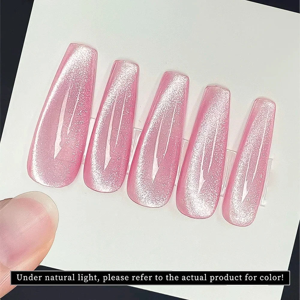 XEIJAYI Pink Cat Eye Gel Nail Polish Ceramic Magnetic Gel UV Semi-permanent Enamels Varnish Nail Supplies For Professionals Gel Blushimmer