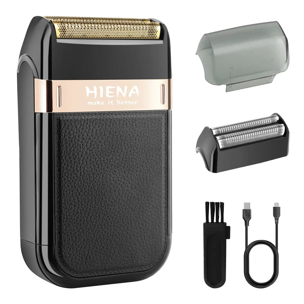 HIENA shaving machine men Electric shaver Hair clipper Rechargeable Metal Housing Pro Electric Shaver For Men Electric home Noventix