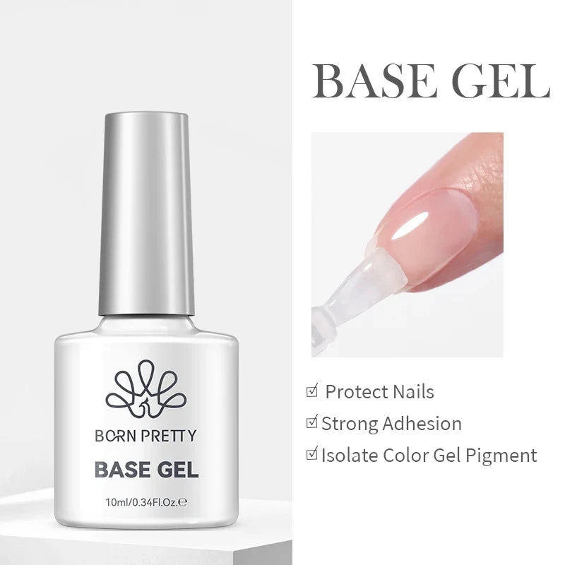 BORN PRETTY Jelly Nude Gel Nail Polish 10ml Light Pink Peach Translucent Color UV Light Cure Gel Varnish Nail Art DIY at Home Blushimmer