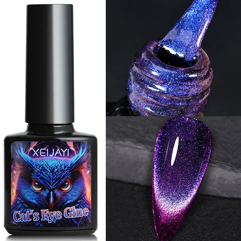 XEIJAYI Pink Cat Eye Gel Nail Polish Ceramic Magnetic Gel UV Semi-permanent Enamels Varnish Nail Supplies For Professionals Gel Blushimmer