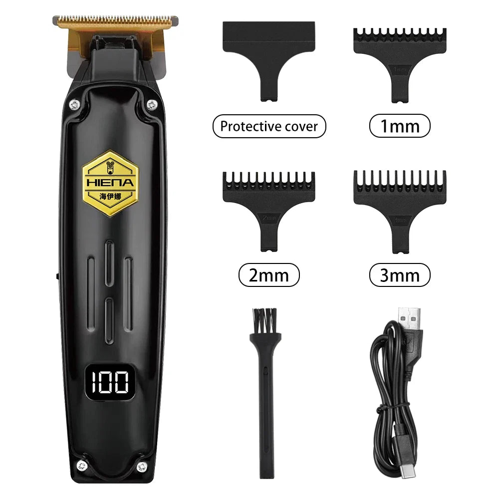 HIENA Hair Cutting Machine USB Rechargeable Hair Clippers for Men Set for Barber Men Trimmers Ideal for Home Electric Shaver Noventix