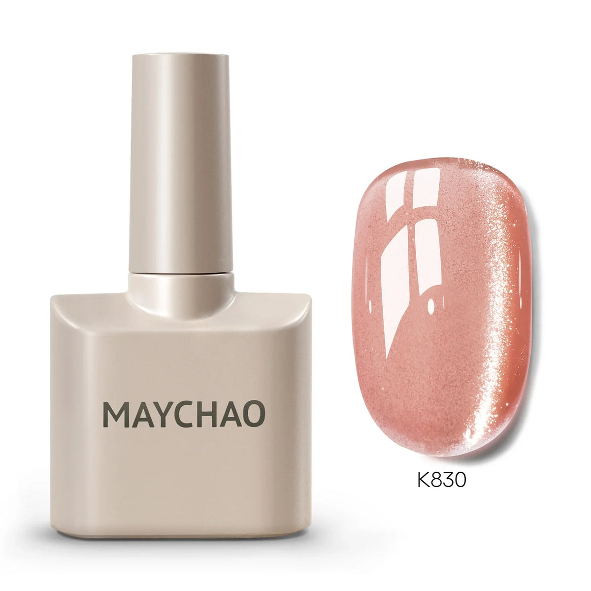 MAYCHAORomantic Galaxy Cat Eye Gel Nail Polish With Magnet Soak off UV Holographic Magnetic Rainbow Gel Polish for Nail Manicure Blushimmer