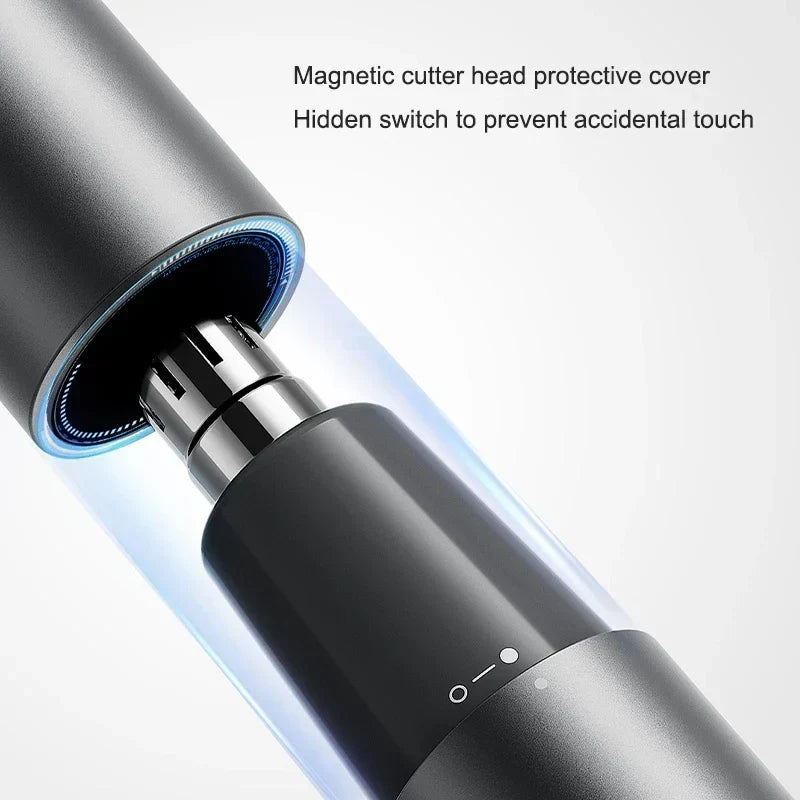 Rechargeable Electric Nose Hair Trimmer Portable Painless Clipper Black Shopwithnoble.com