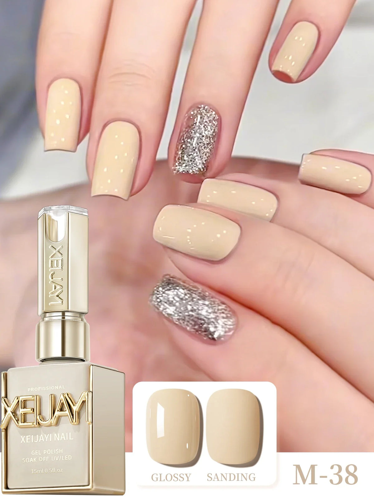 1Pc 15ML Milky White Pure Nail Polish Gel Nail Add Semi-Permanent Soak Off UV LED Construction Gel Varnish Blushimmer