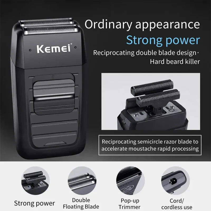 Kemei KM-2296 KM-2299 KM-1102 Hair Clipper Kit Men's Electric Shaver Hair Trimmer Machine Professional Hair Cutting Machine WTN Essentials