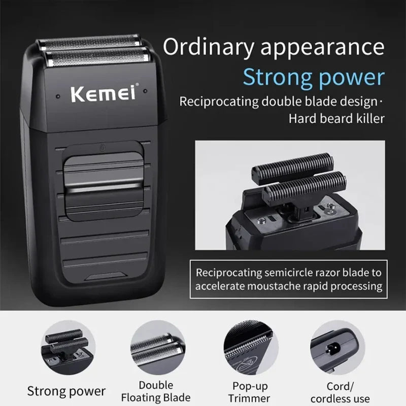 Kemei KM-2296 KM-2299 KM-1102 Hair Clipper Kit Men's Electric Shaver Hair Trimmer Machine Professional Hair Cutting Machine Phones Icon