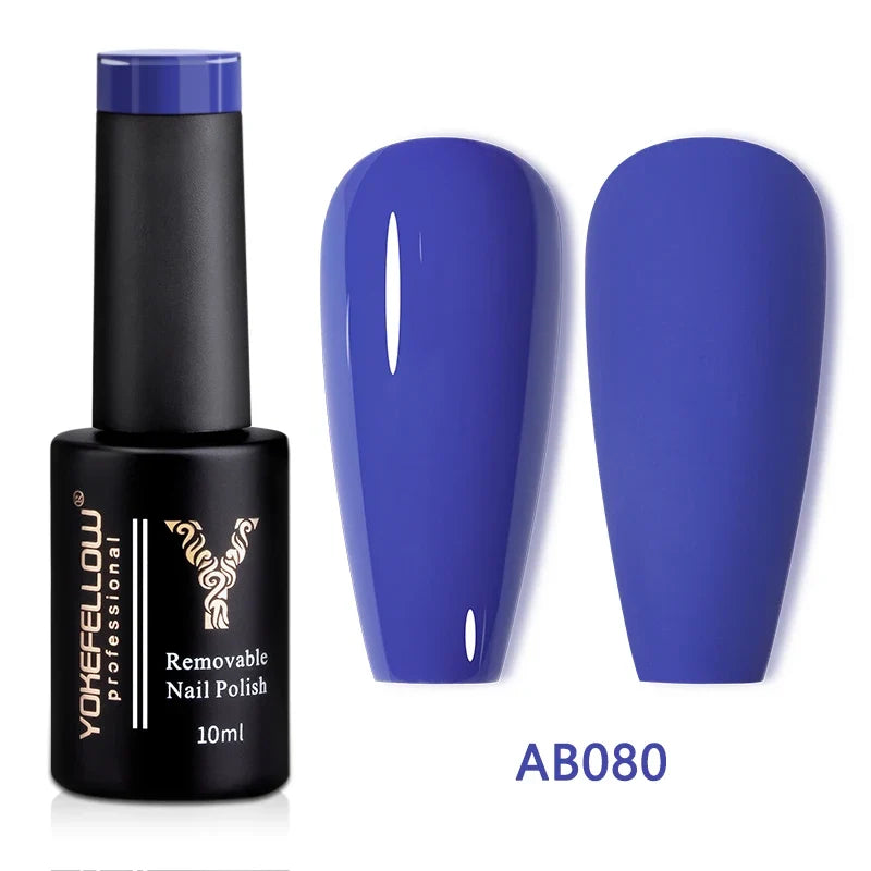 YOKEFELLOW 10ml Jelly Nude Gel Nail Polish High Quality Translucent Pink Nail Gel Varnish Soak Off UV Gel Polish Long Lasting Blushimmer