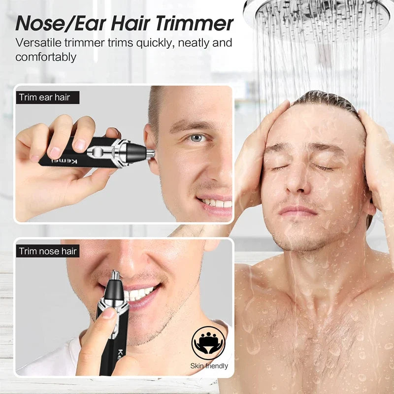 Kemei Nose Hair Trimmer Nasal Wool Implement Nose Hair Cut Washed Trimmer Clipper And Hair Razor Epilator Remover Nose Hair Noventix